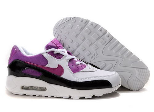 Nike Air Max 90 Womenss Shoes Wholesale Purple Black White Factory